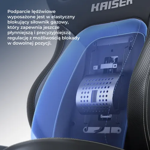 Fotel Anda Seat Kaiser 4 V2 XL Gamingowy do 150kg Tkanina Szary