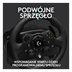 Kierownica Logitech G923 z pedałami do Xbox Series X/S, Xbox One, PC Force Feedback + szkynia biegów Driving Force Shifter