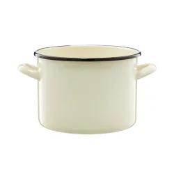 Garnek emaliowany EMALIA OLKUSZ COLORES KREMOWY 3 l