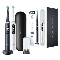 Oral - B магнитная зубная щетка iO Series 7 Duo 2 шт. White / Black