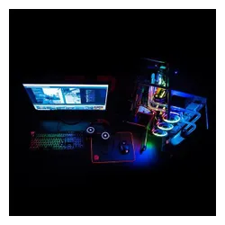 Klawiatura Thermaltake Premium X1 RGB Cherry MX Blue (KB-TPX-SSBRUS-01 )