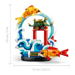 LEGO 80120 Chinese Festivals Karp przeskakujący przez Smoczą Bramę