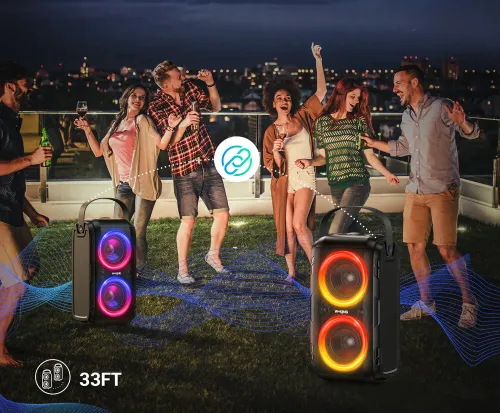 Głośnik mobilny W-KING T9-2 Czarny