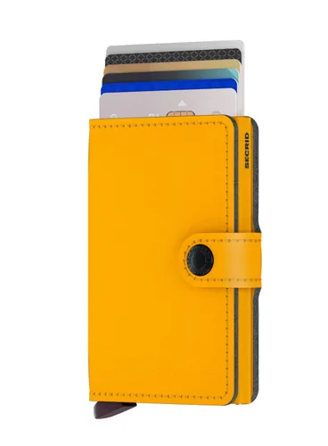 RFID Gizli Miniwallet Yard Toz Cep Cüzdanı-ochre