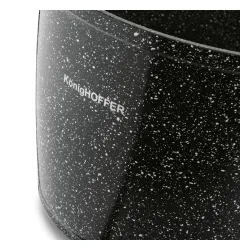 Garnek ceramiczny wysoki Konighoffer Kingstone 6,85 l okrągły z aromatyzerem i 2 nakładki