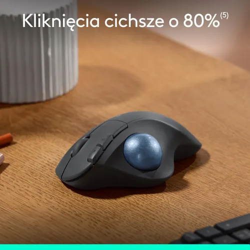 Myszka Logitech M575S bezprzewodowa szara