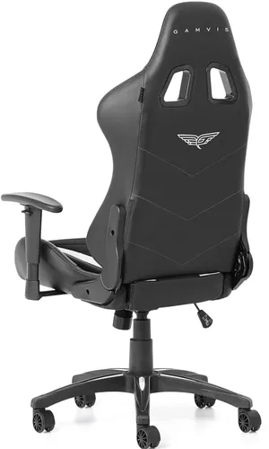 Fotel GAMVIS Expert Czarny (białe elementy)