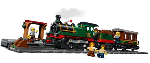 LEGO City 60511 Retro pociąg z lokomotywą parową, zestaw klocków 7+