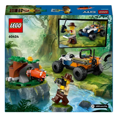 LEGO 60424 City Quad badacza dżungli z pandą czerwoną