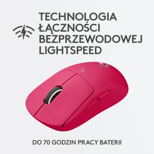 Myszka gamingowa Logitech G Pro X Superlight Magenta