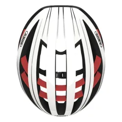 Kask rowerowy Abus Aventor biało-czerwony