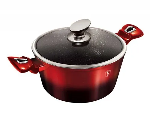 Garnki metallic 15 elementów Berlinger haus bh-1632 black burgundy line 1szt