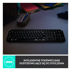 Logitech Klawiatura MX Keys Plus z podpórką na nadgarstki 920-009416