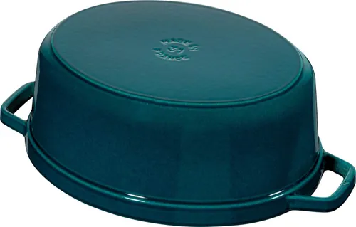 Garnek żeliwny owalny 6.7 ltr, La Mer STAUB LA COCOTTE Morski