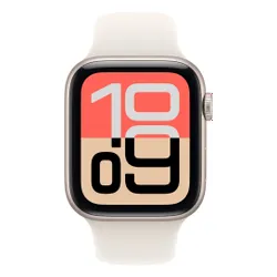 Apple Watch SE 3gen GPS 40mm koperta z aluminium (księżycowa poświata) + pasek sportowy rozmiar S/M (księżycowa poświata) 2025