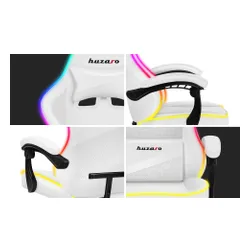 Fotel HUZARO Force 4.4 RGB Biały