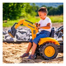 Falk Traktor Na Pedały Komatsu Z Łyżką Koparką I Przyczepą 2-5 Lat
