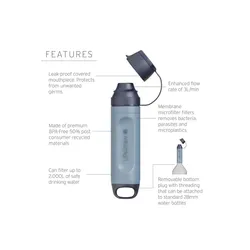 Filtr do wody LifeStraw SOLO Peak Series - blue raspberry