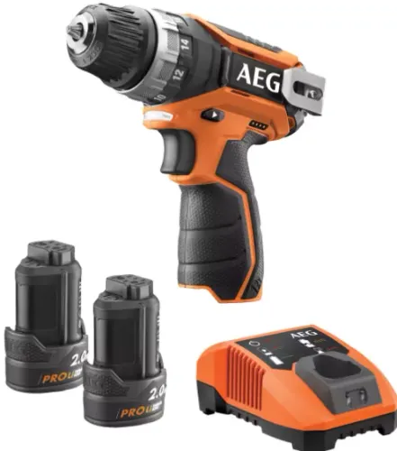 AEG PowerTools BS 12C2 Lİ - 202B Akülü matkap (+piller, şarj cihazı, çanta)