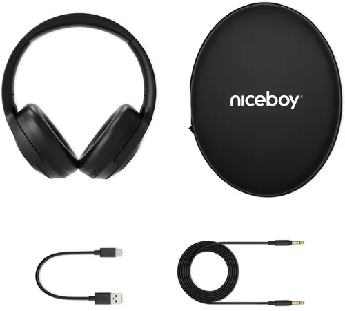 Słuchawki nauszne NICEBOY Hive Aura 5 ANC Czarny