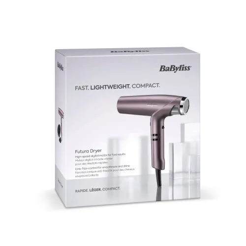 Suszarka do włosów BaByliss Futura D6051DE Jonizacja Dyfuzor Zimny nawiew 1600W 3 prędkości 3 temperatury