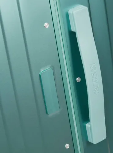 Walizka mała American Tourister Soundbox Alu - dusty turquoise