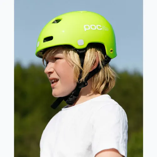 Kask rowerowy dziecięcy POC Pocito Crane MIPS Jr 10826 fluorescent yellow/green