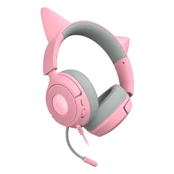 Słuchawki przewodowe z mikrofonem Razer Kraken Kitty V3 X Nauszne Różowy