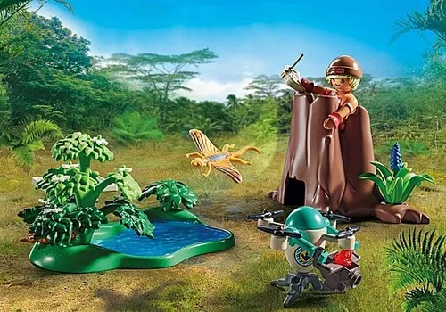 Набор фигурок Playmobil Dinos 71525 Исследовательская станция динозавров Диморфодон