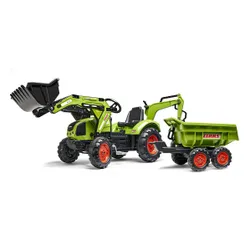 Falk Traktor na Pedały Claas Axos 330 z Koparką i Przyczepą 3-7 lat