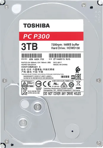 Dysk Toshiba P300 3TB 3.5" SATA III (HDWD130UZSVA)