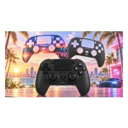 Pad FroggieX FX-P5-GP3-B Vibe City Edition do PC, PlayStation 5, Android, iOS Bezprzewodowy Czarny
