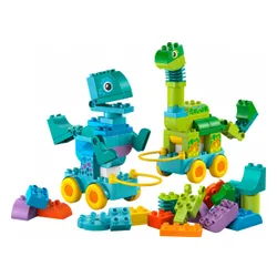 LEGO Klocki DUPLO 10451 3 w 1 Dinozaury na kółkach
