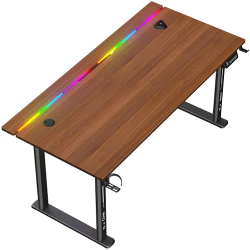 Biurko gamingowe COBRA Electra S CRF1623ELBNRGB Brązowy