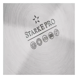 Garnek wysoki ze stali nierdzewnej z pokrywką Starke Pro Aveiro 12 l