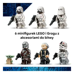 LEGO Star Wars 75454 Mandalorian AT-AT Resztek Imperium, zestaw klocków 10+