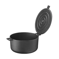 SKEPPSHULT Noir 5 l czarny - garnek żeliwny z pokrywką