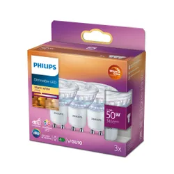 Żarówka LED PHILIPS WarmGlowDim 929002065756 3.8W GU10 (3 szt.)