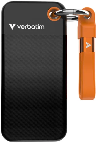 Dysk VERBATIM Pocket 256GB SSD Czarno-pomarańczowy
