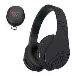 Słuchawki PowerLocus P2 bezprzewodowe Bluetooth/microSD/radio FM czarne