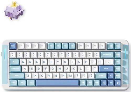 Klawiatura MCHOSE X75 V2 Hyacinth Switch Biało-niebieski