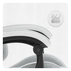 Fotel gamingowy CABRO C500 Szaro-Biały