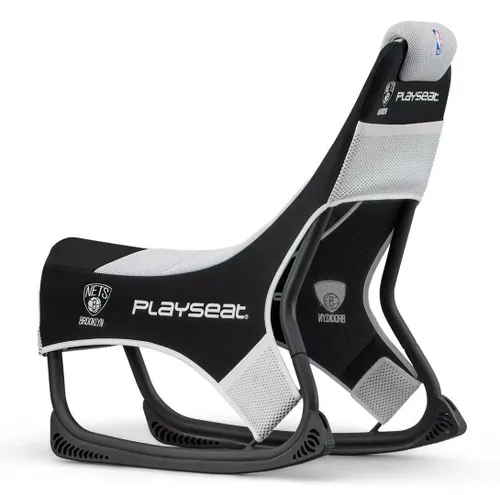 Fotel Playseat Champ NBA-Brooklyn Nets -Gamingowy do 122kg Tkanina Czarno-biały