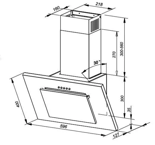 Вытяжка MPM 60-OV-19n Inox