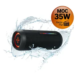 Głośnik mobilny XMUSIC BTS660 Bluetooth, Moc 35W, IP67, Bass Boost, Radio FM, MicroSD, Czarny