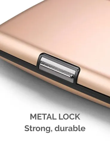Portfel aluminiowy Ogon Design Stockholm V3 - rose gold
