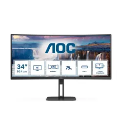 Monitor AOC CU34V5C/BK 34" UWQHD VA 100Hz 1ms Zakrzywiony