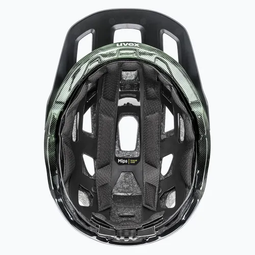 Kask rowerowy UVEX React MIPS moss green/black matt