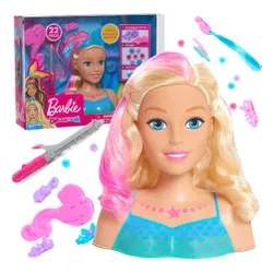 Lalka Barbie Głowa do stylizacji Dreamtopia Syrenka 62625