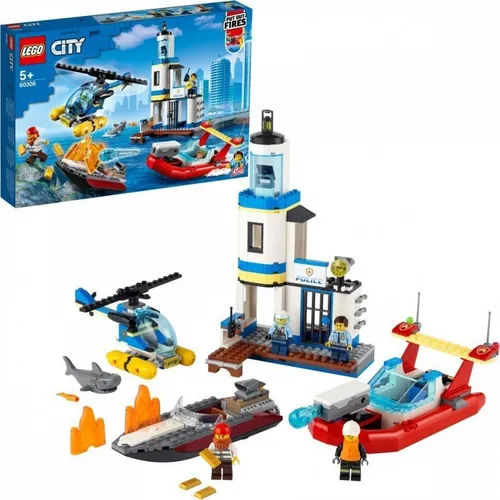 Конструктор Lego City Приморская полиция и пожарные (60308)